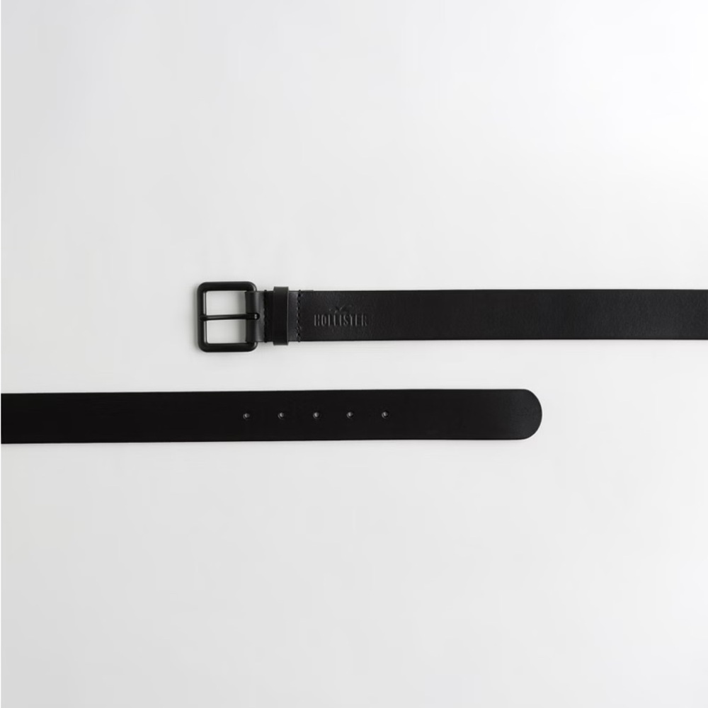 Hollister Men’s Black Leather Belt